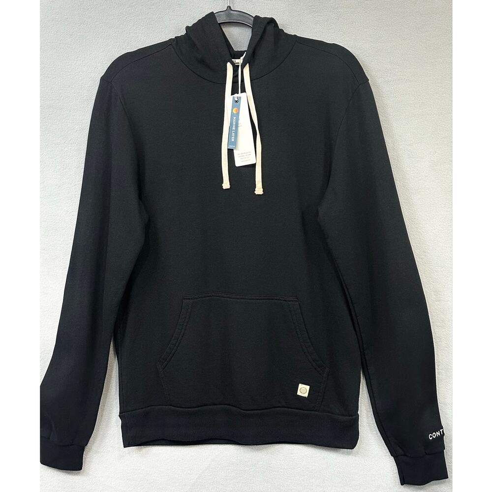 NWT Marine Layer x Contrary Pullover Hoodie Black Kangaroo Pocket Size M - Picture 2 of 14